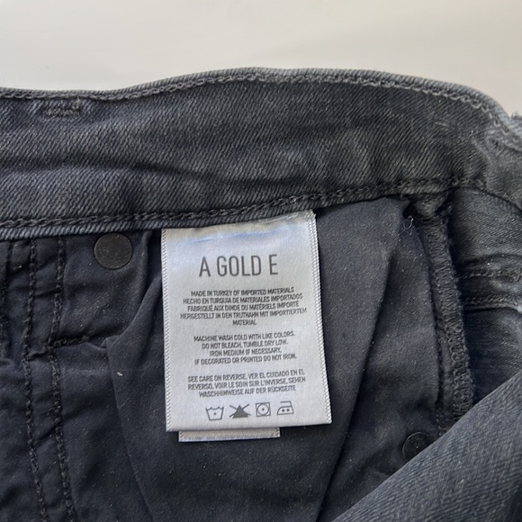 Agolde High Waist Slim Black Denim Sophie - Picture 5 of 6